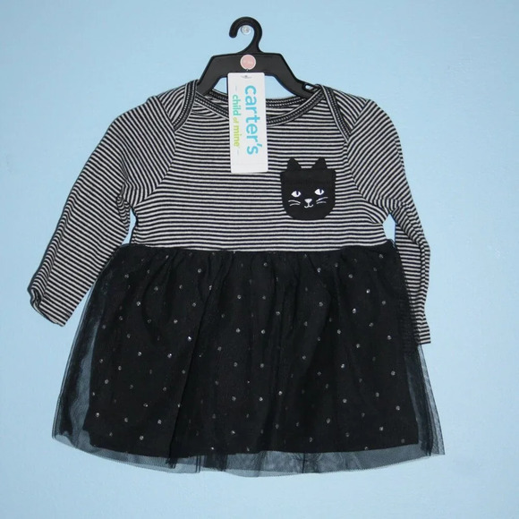 Carter's Child of Mine 2 Piece Set Dress and Diaper Cover Size 0-3M NWT - Picture 2 of 12